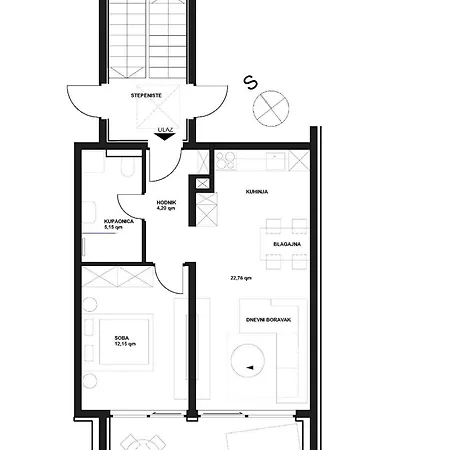 San - Garage Included Appartement